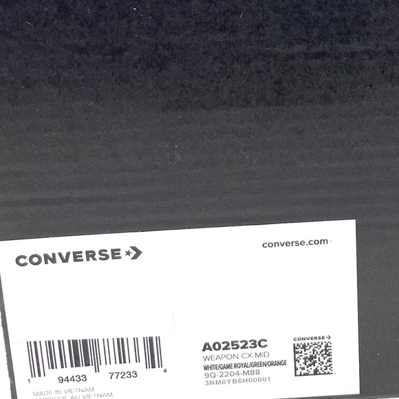 Converse Weapon CX High Top Multi White Leather Women's Size Sneakers A02523C - Picture 7 of 8